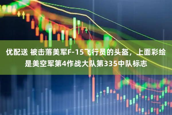优配送 被击落美军F-15飞行员的头盔，上面彩绘是美空军第4作战大队第335中队标志