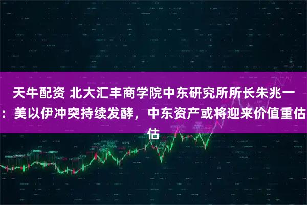 天牛配资 北大汇丰商学院中东研究所所长朱兆一：美以伊冲突持续发酵，中东资产或将迎来价值重估