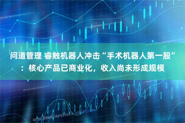 问道管理 睿触机器人冲击“手术机器人第一股”：核心产品已商业化，收入尚未形成规模