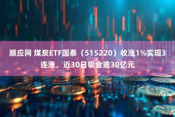 顺应网 煤炭ETF国泰(515220)收涨1%实现3连涨,近30日吸金逾30亿元